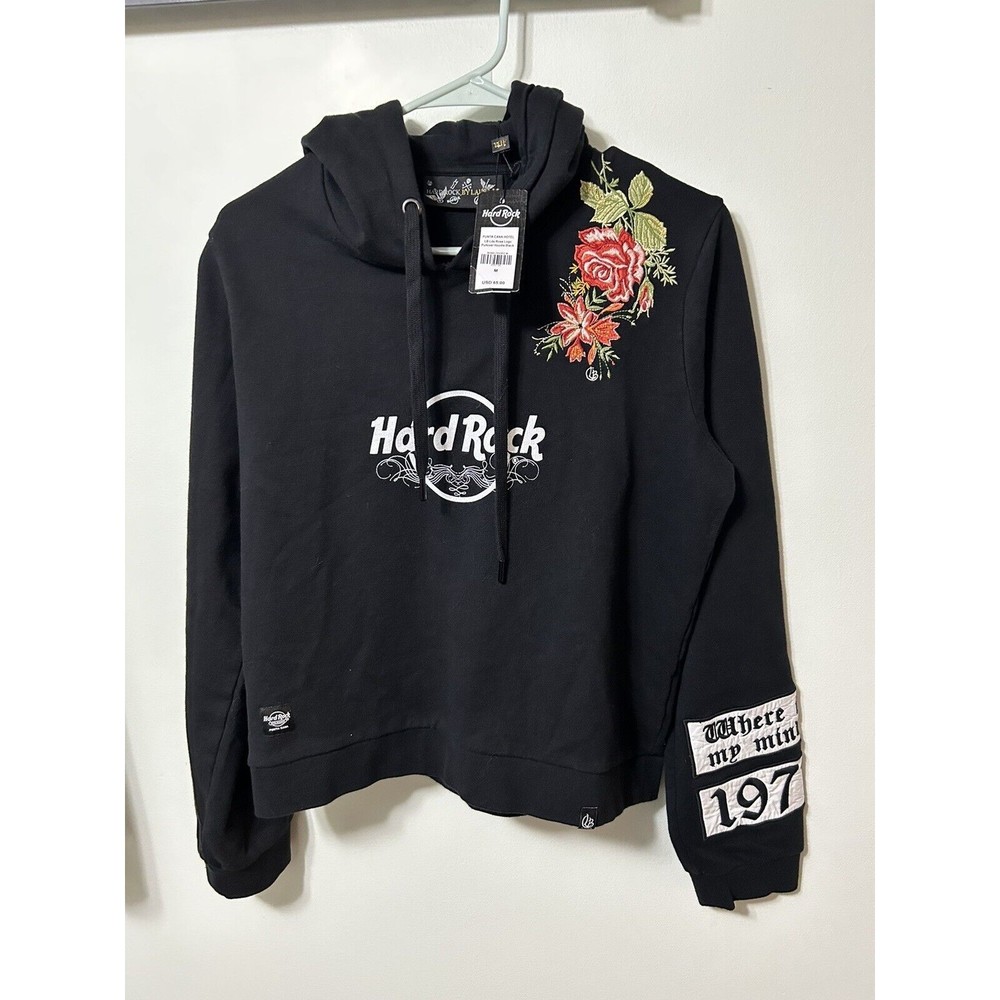 Hard Rock by Laura Be Riviera Maya Embroidered Hoodie The Pixies Medium New NWT